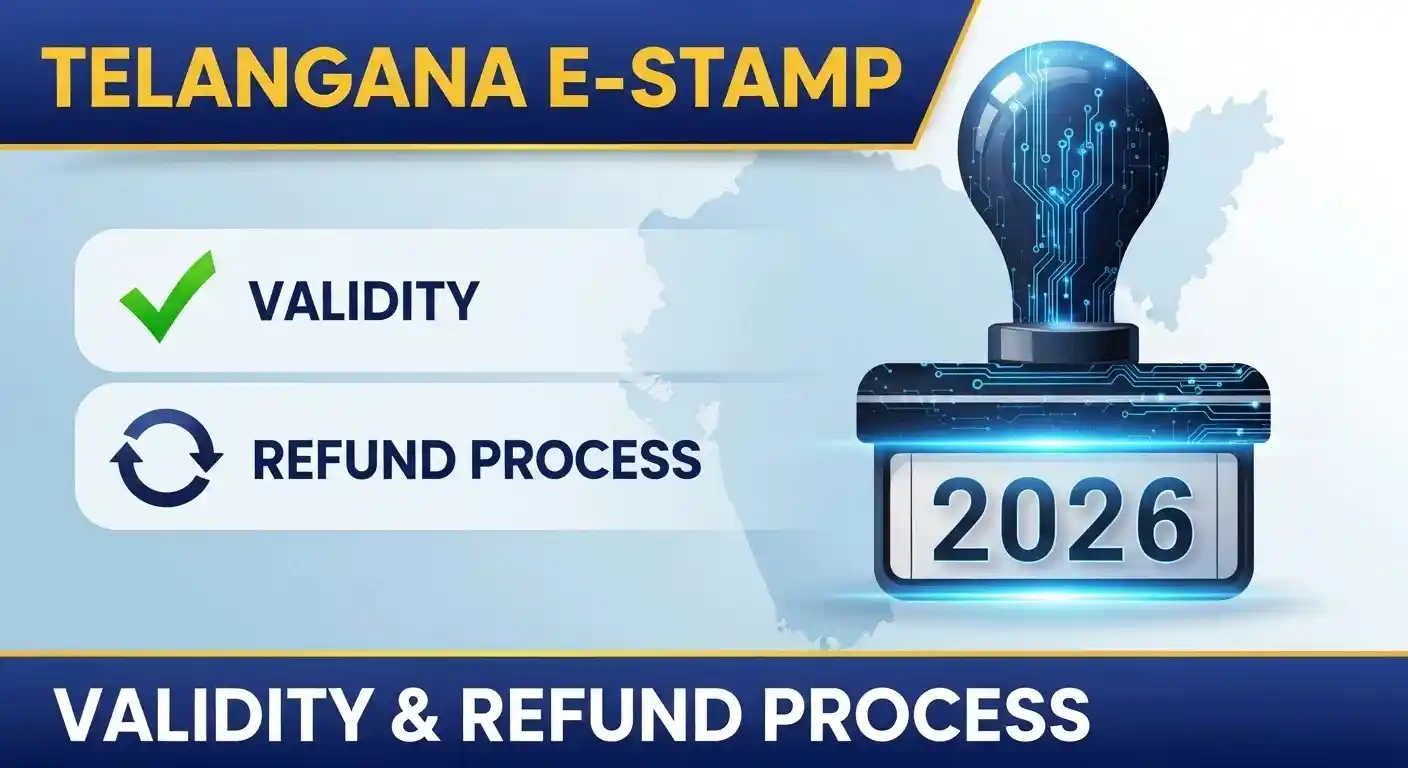 Telangana E-Stamp 2026 Validity & Refund Process