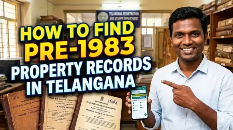 How to Find Pre-1983 Property Records in Telangana