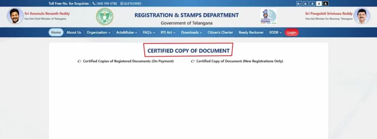 IGRS Telangana CC Copy – Download Certified Copy Online (2026)