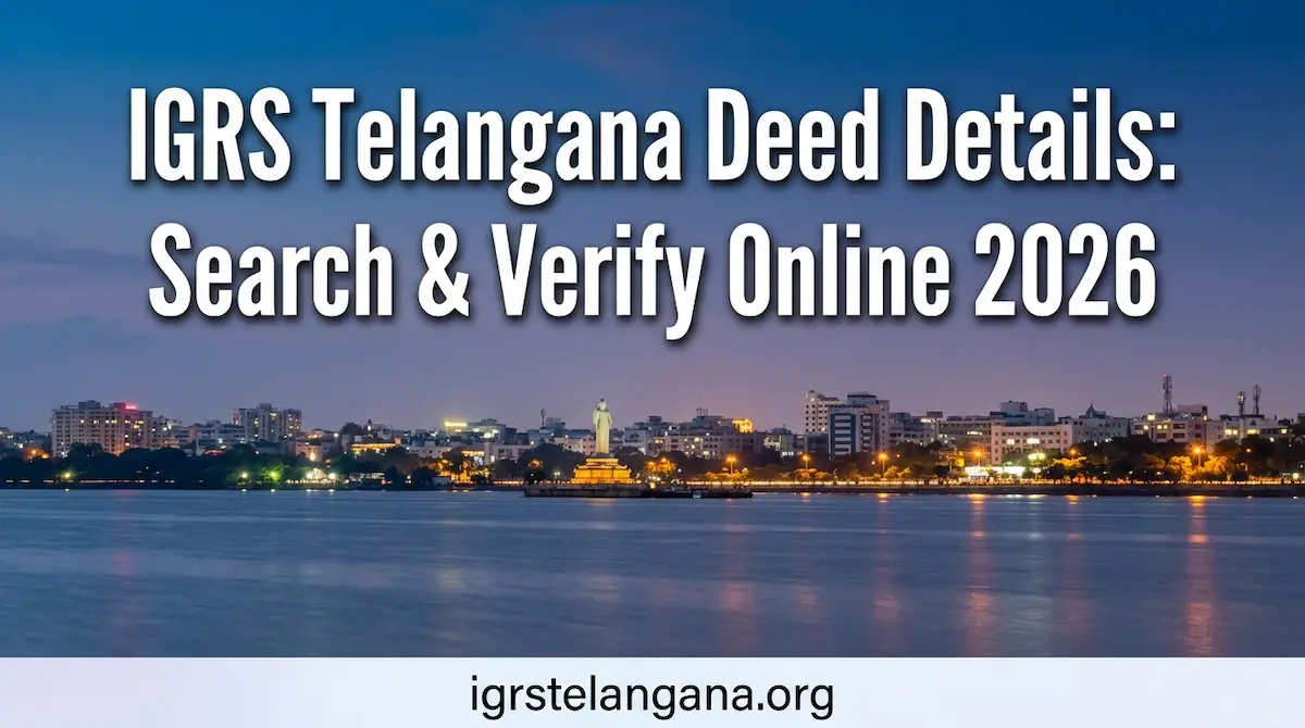 IGRS Telangana Deed Details Search & Verify Online 2026
