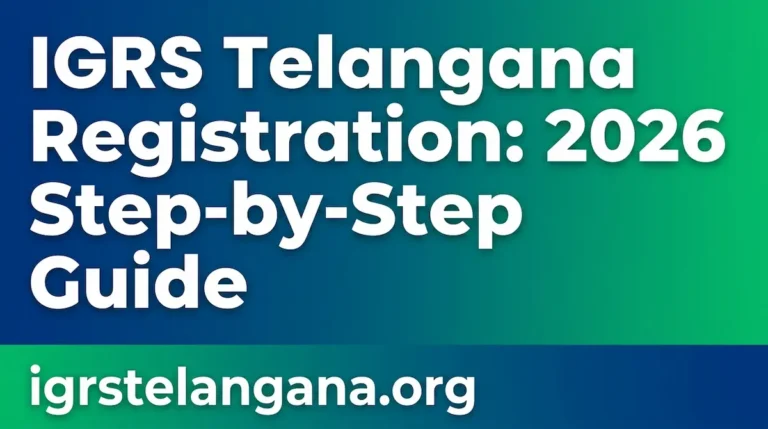 IGRS Telangana Registration 2026 Step-by-Step Guide